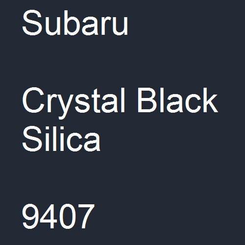 Subaru, Crystal Black Silica, 9407.